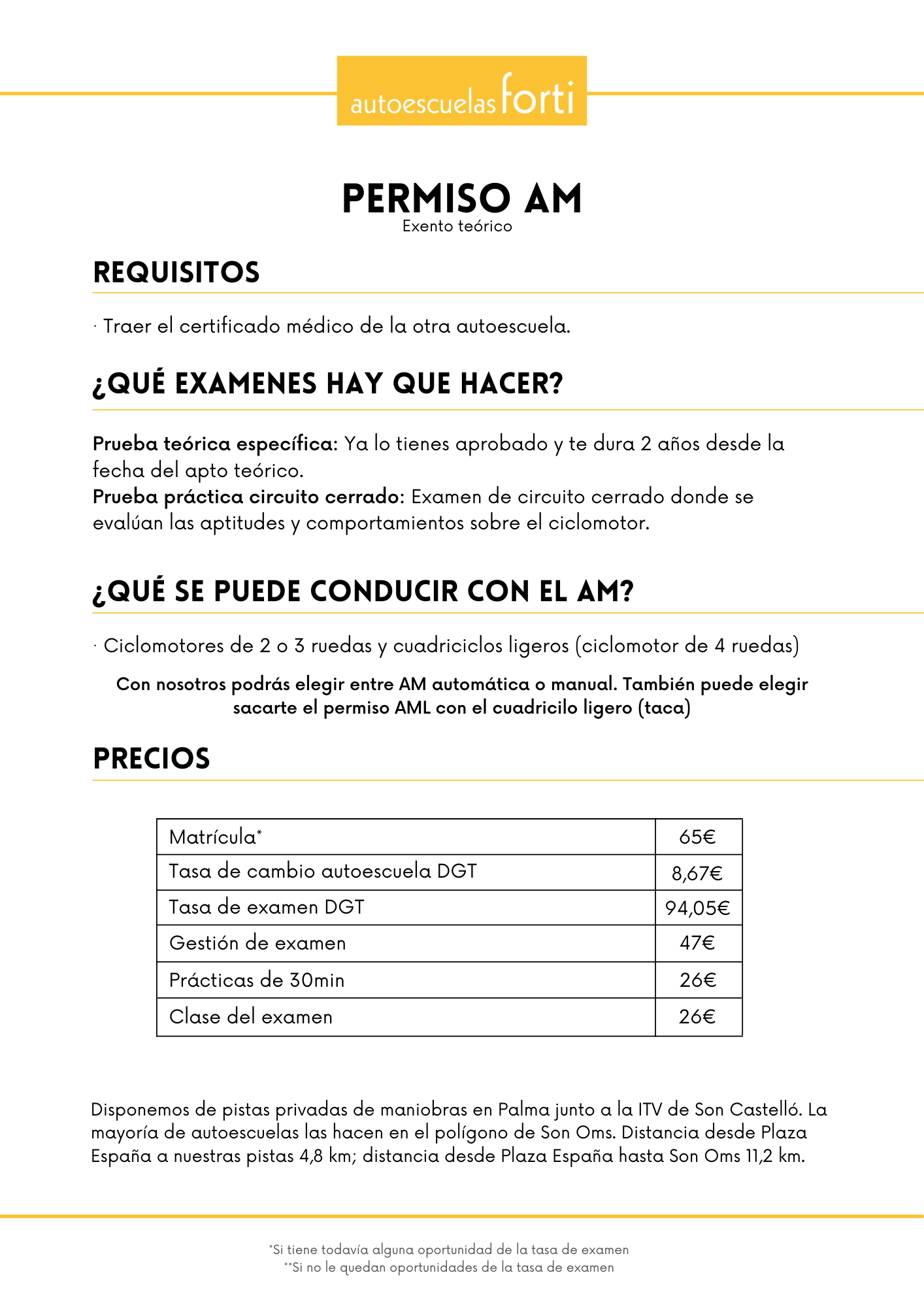 Permiso Am Exento Teorico