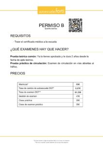 Permiso B Exento Teórico 2026